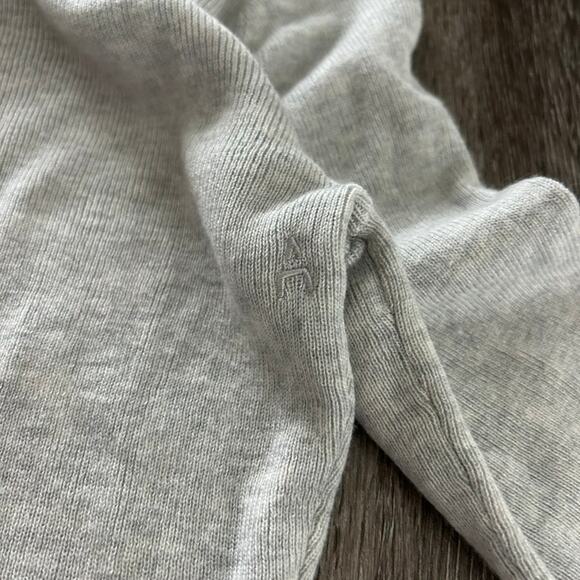 EUC ADAY Like A Glove Bodysuit High Neck Short Sleeve‎ Gray Merino Wool Size XS - Picture 9 of 16